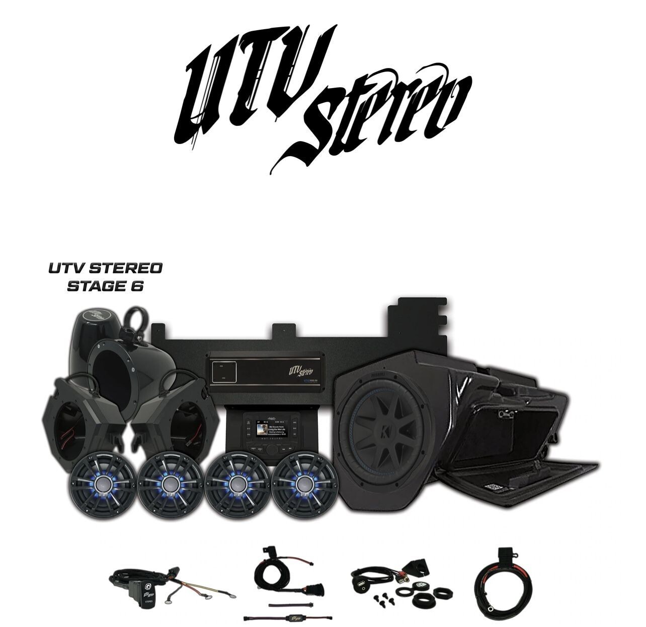 UTV Stereo Stage 6 Stereo System For 2014-2022 Polaris RZR