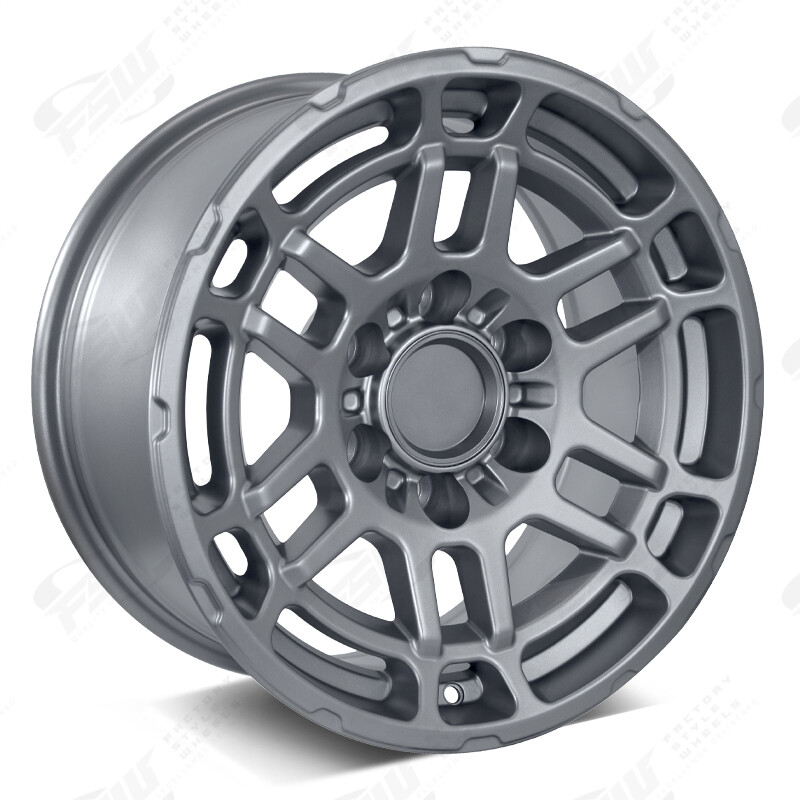 TRD Flow Forged Tac Pro Style 17X8.5 6X139.7 ET -10 Matte Gunmetal (4PC) Wheels