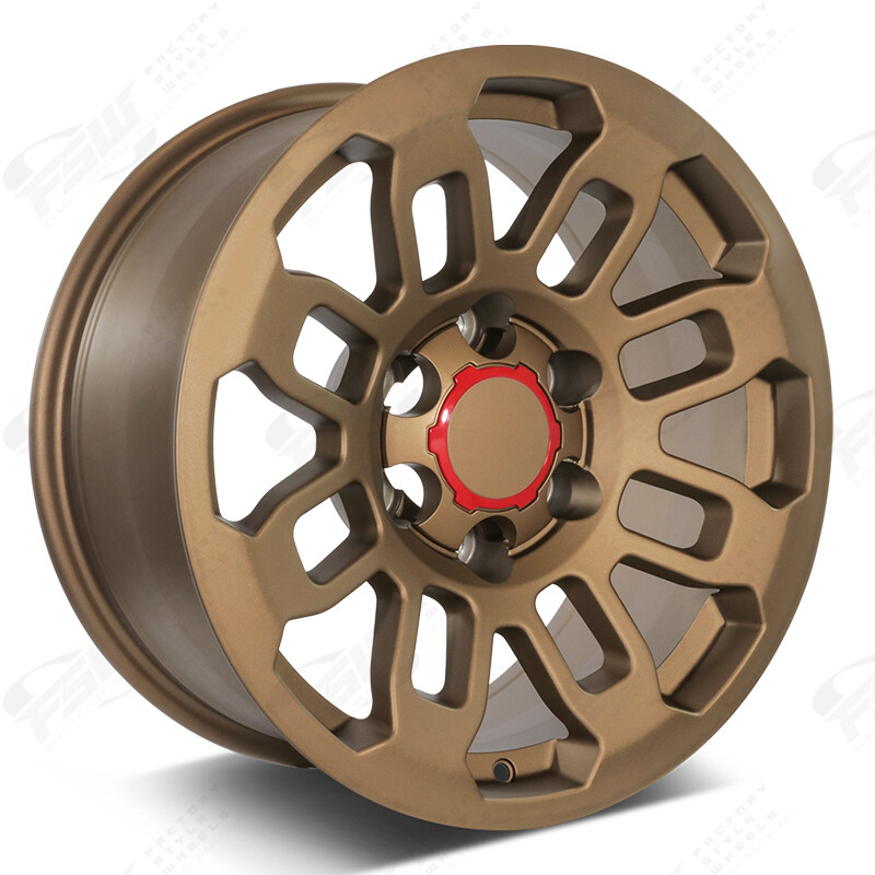 TRD Pro Style - F089 17x8 6X139.7 ET 0mm Matte Bronze  (4PC) Wheels