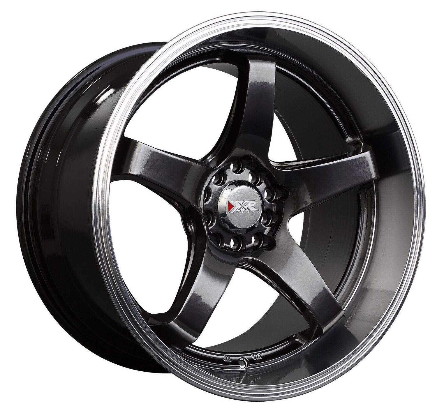 XXR 555 18X8.5 5x100/5x114.3 +25mm Chromium Black Wheel