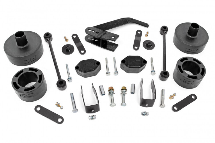 Rough Country 2.5 Inch Jeep II Suspension Lift Kit For 07-18 Wrangler JK (No Shocks)