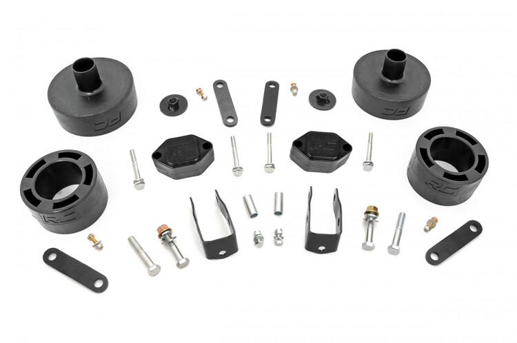 Rough Country 2.5 Inch Jeep Suspension Lift Kit For 07-18 Wrangler JK (No Shocks)