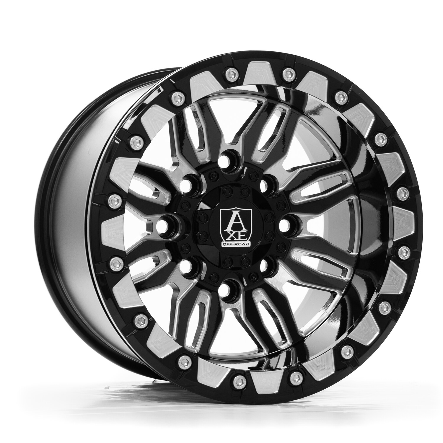 Axe Cerus 15x7 4x137 4x156 +10 Black Milled UTV Wheels