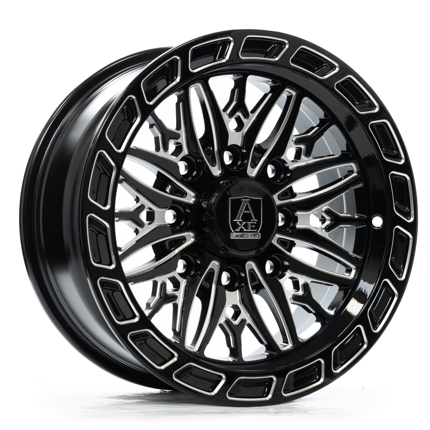 Axe Hypnos 15x7 4x137 4x156 +10 Black Milled UTV Wheels