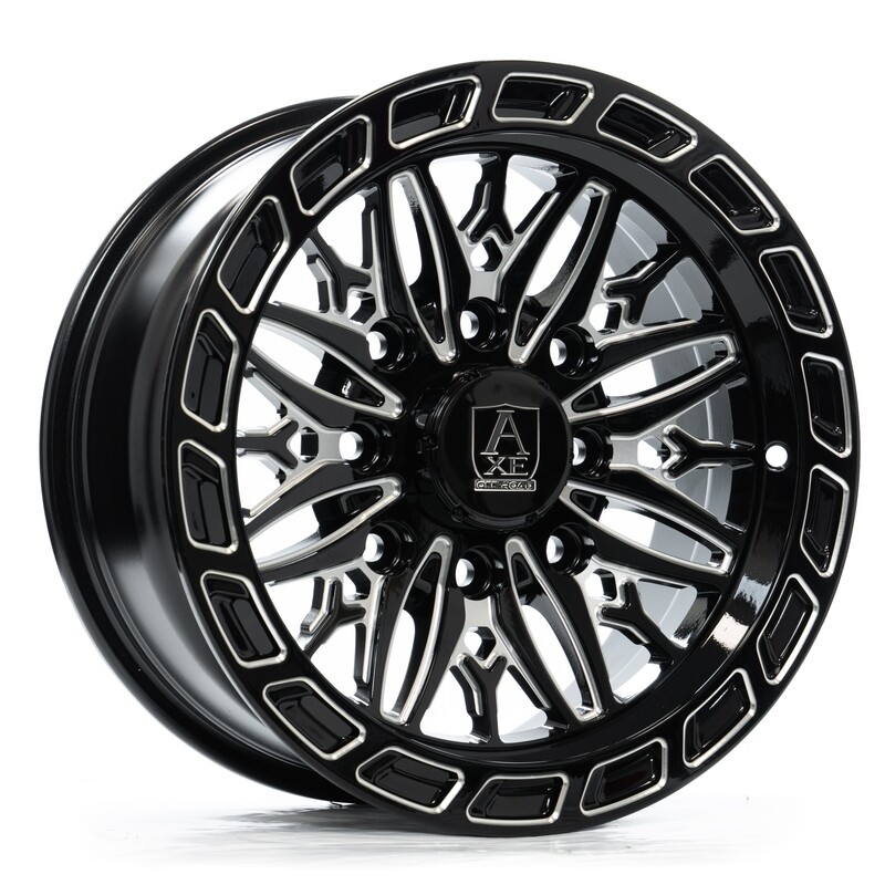 Axe Hypnos 15x7 4x137 4x156 +10 Black Milled UTV Wheels