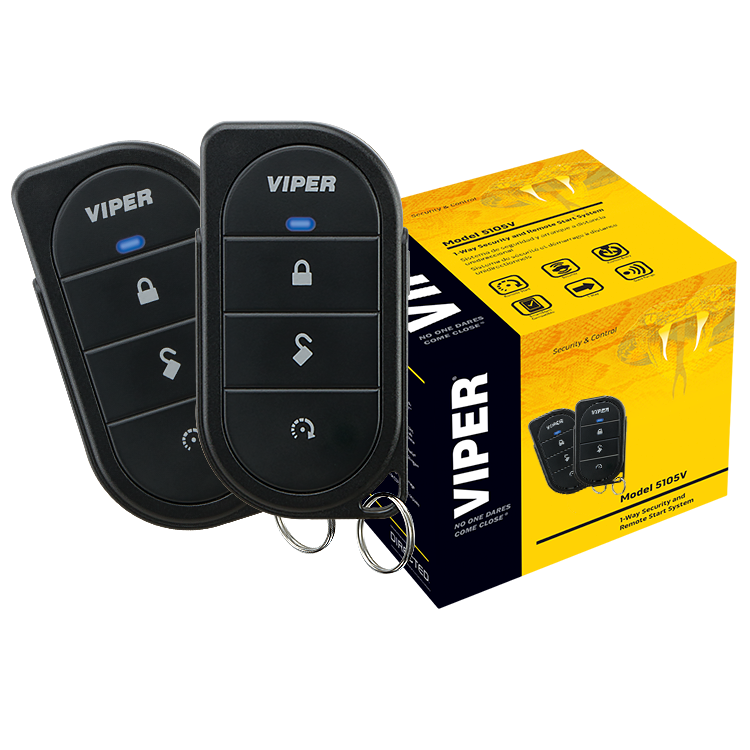 VIPER 5105V 1-WAY CAR ALARM REMOTE START SECURITY SYSTEM KEYLESS NEWEST MODEL