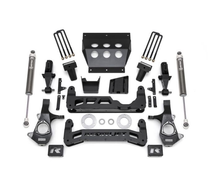 Ready Lift 7" Lift Kit - 2014-2018 GM Silverado / Sierra 1500 - W/ Aluminum or Stamped Steel Suspension With Falcon 1.1 Monotube Shocks.