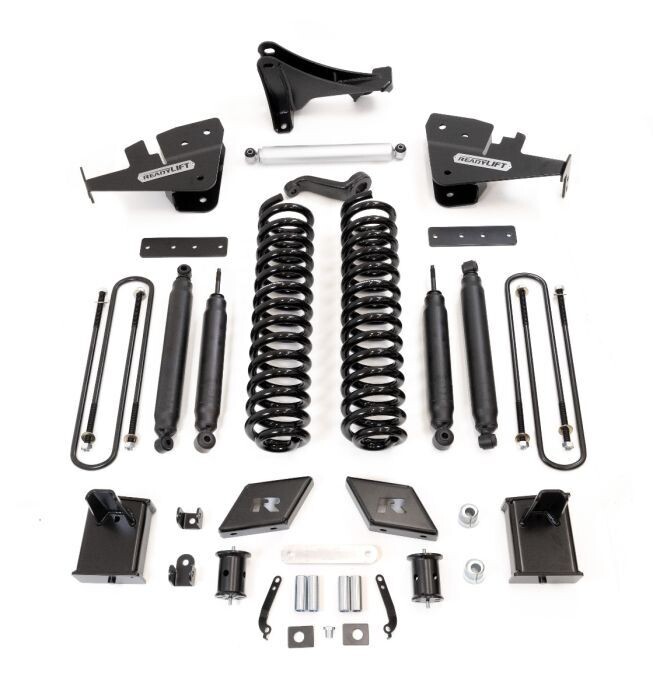 Ready Lift 7" Coil Spring Lift Kit With SST3000 Shocks -2017-2023 Ford Super Duty Diesel F-250 Without Camper Spring Package 4WD