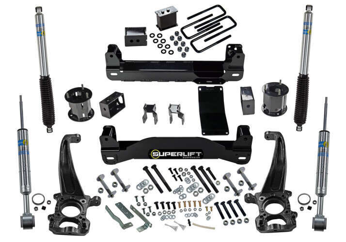Superlift 6'' Lift Kit 04-08 F-150 4WD - w/ Bilstein Rear Shocks