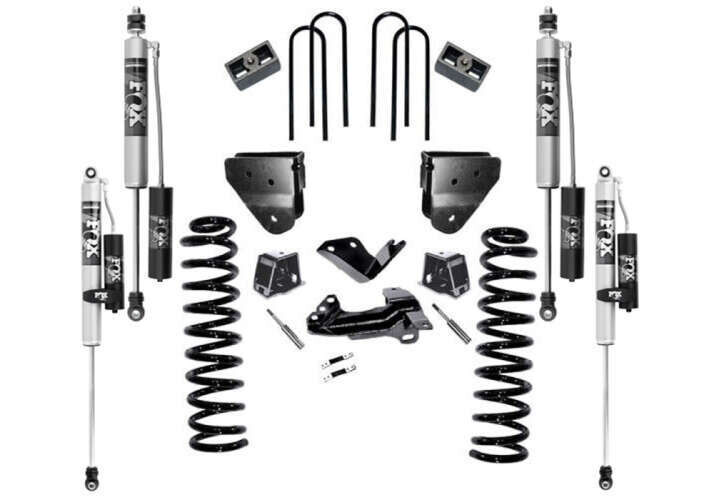 Superlift 4" Lift Kit w/ FOX 2.0 Reservoir Shocks-05-07 F250/f350 4WD Diesel w/o4 Link Arms w/radius Arms