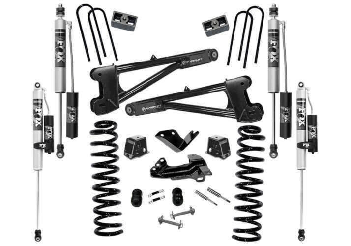 Superlift 4" Lift Kit w/ FOX 2.0 Reservoir Shocks 05-07 F250/350 4W Diesel w/replacement Radius Arms