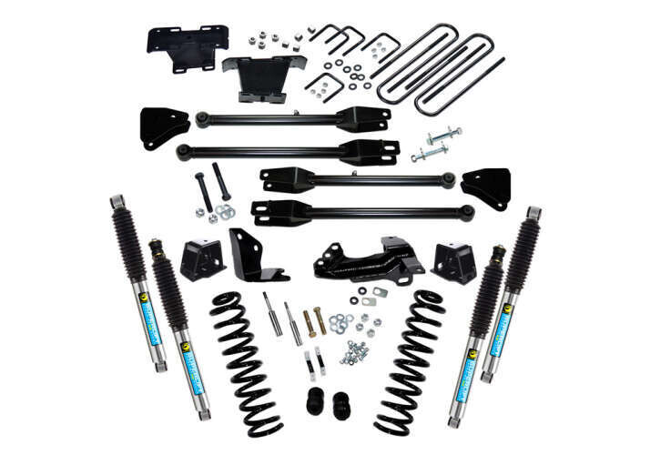 Superlift 4" Lift Kit 05-07 F250/F350 4WD Diesel w 4-Link Conversion & Bilstein Shocks