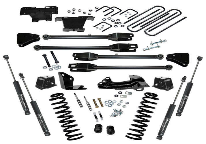 Superlift 4" Lift Kit 05-07 F250/F350 4WD Diesel w 4-Link Conversion & SL Shocks