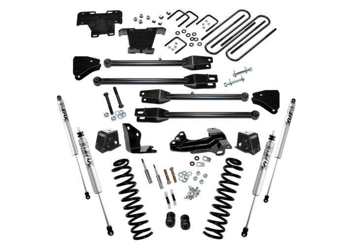 Superlift 4" Lift Kit w/ FOX Shocks 05-07 F250/350 4WD Diesel w/ 4-Link Arms