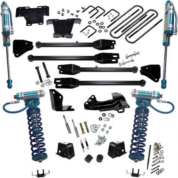 Superlift 4" Lift Kit 05-07 F250/F350 4WD w 4-Link Conversion & King Coilovers/Shocks