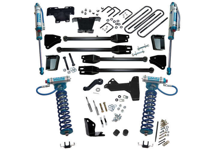 Superlift 6" Lift Kit 05-07 F250/F350 4WD w 4-Link Conversion & King Coilovers Shocks