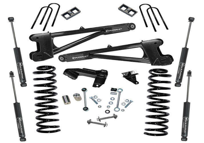 Superlift 4" Lift Kit 08-10 F250/F350 4WD - Diesel w/ Replacement Radius Arms w/ SL Shocks