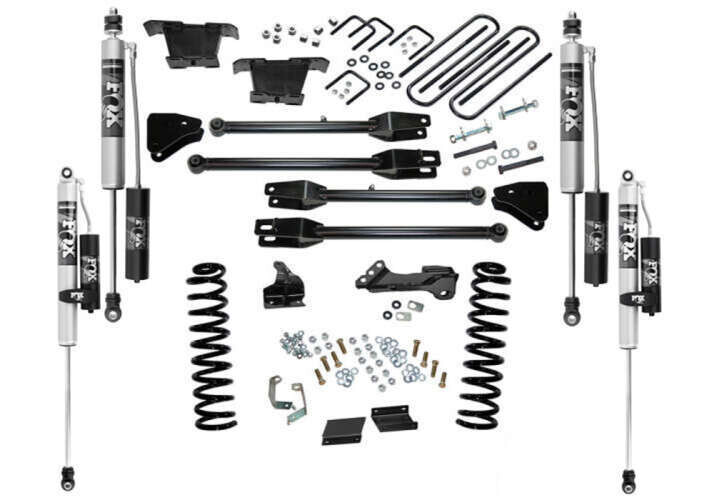 Superlift 4" Lift Kit w/ FOX 2.0 Reservoir Shocks 11-16 F250/350 4WD Diesel w/ 4-Link Arms