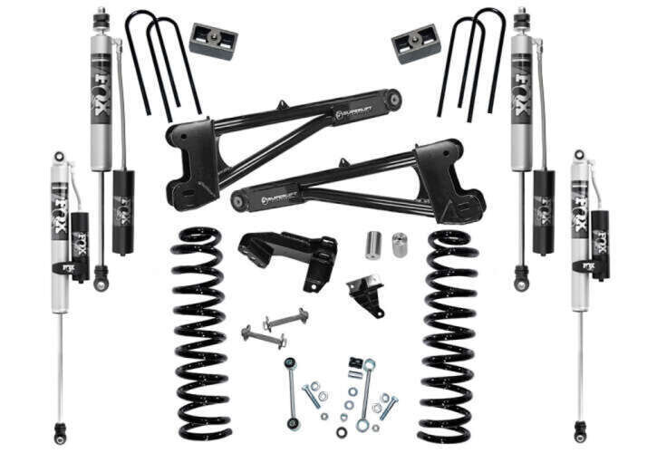 Superlift 4" Lift Kit w/ FOX 2.0 Reservoir Shocks 11-16 F250/350 4WD Diesel w/Replacement Radius Arms