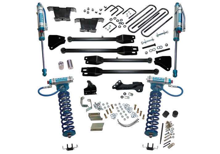 Superlift 4" Lift Kit 11-16 F250/F350 4WD w/ 4-Link Conversion & King Coilovers Shocks