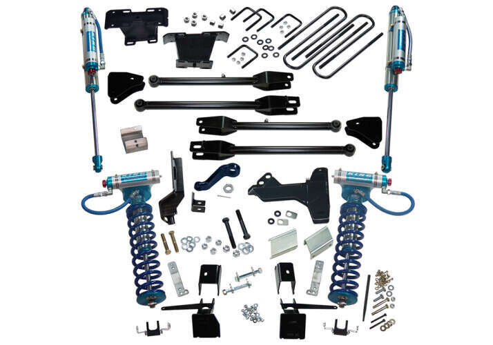 Superlift 6" King Ed 4-Link Lift Kit 17-22 F250/350 4WD w King Front Coilover & Reservoir Rear Shocks
