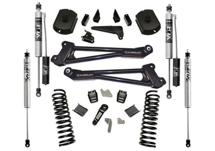 Superlift 4" Lift Kit w/ FOX 2.0 Reservoir Shocks 14-18 Ram 2500 4WD Diesel w/ Radius Arms