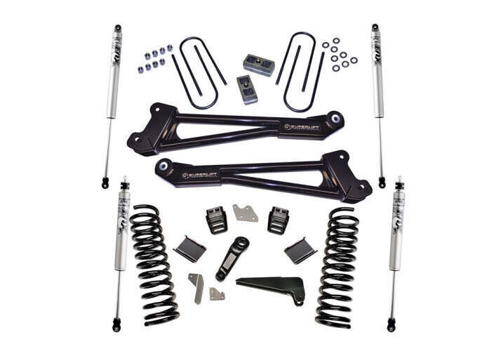 Superlift 4" Lift Kit w/ FOX Shocks 13-18 Ram 3500 4WD Diesel w/ Radius Arms