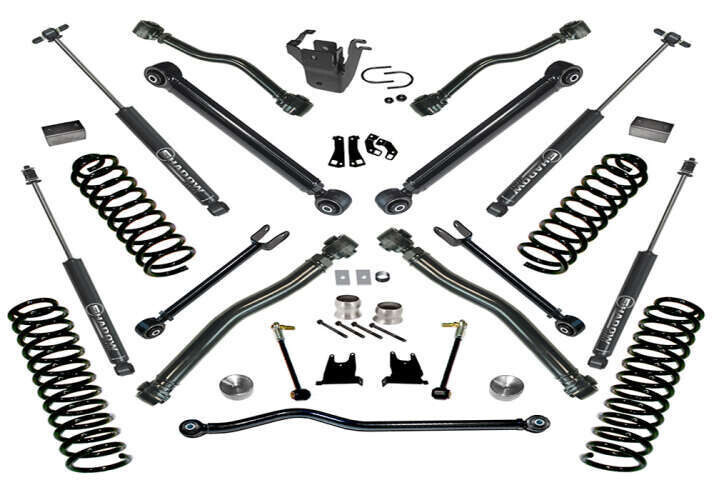 Superlift 4" Lift Kit 07-18 Wrangler JK 4-door w/ Reflex Control Arms & SL Shocks