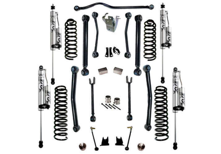 Superlift 4" Lift Kit w/ Fox 2.0 Reservoir Shocks 07-18 Wrangler JK 4Dr w/ Reflex Control Arms