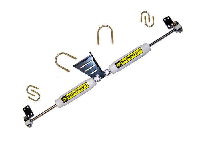 Superlift High Clearance Dual Steering Stabilizer Kit SL (Hydraulic) 07-18 Jeep JK