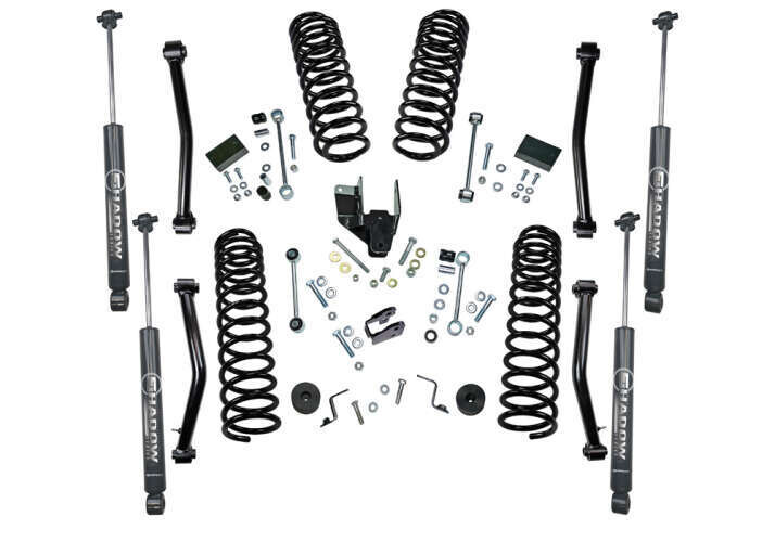 Superlift 4" Dual Rate Coil Lift Kit 18-23 JP JL Wrangler 2 DR W/ Shadow Series Shocks