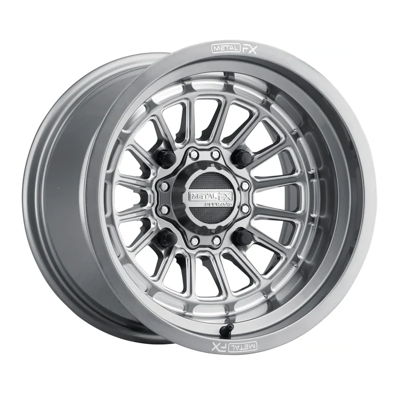 Metal FX Delta Non-Beadlock 15x7 4x156 +25 Gunmetal Contrast Cut Wheels