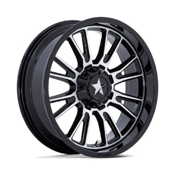 MSA M51 15x7 4x137 G-BLK MCH 10MM UTV Wheel