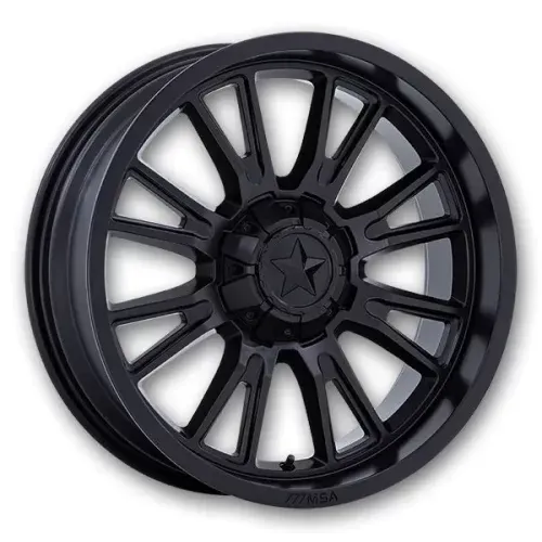 MSA M51 15x7 4x137 M-BLACK  10MM UTV Wheel
