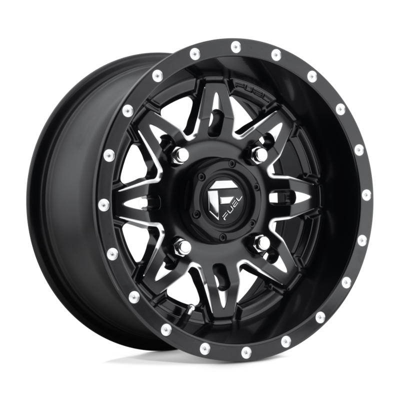 Fuel D567 15x7 4x136 4x137 +13mm Matte Black Milled Wheel