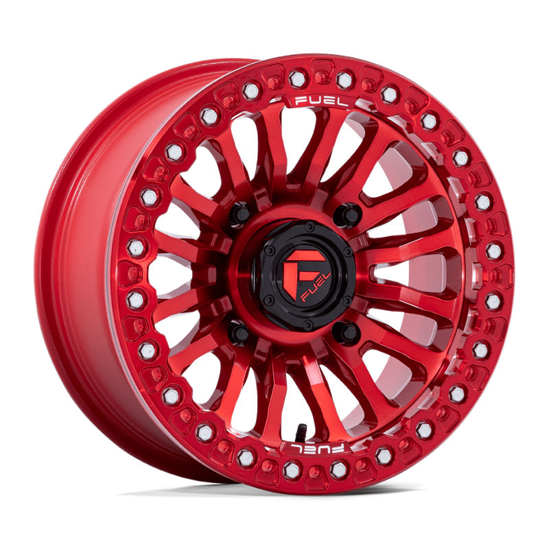 Fuel FV125 15x7 4x136 4x137 BeadLock  10mm Candy Red Wheel