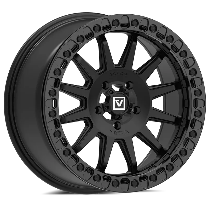 1 Valor Offroad V09 15x7 4x137  +40mm Satin Black Utv Wheel