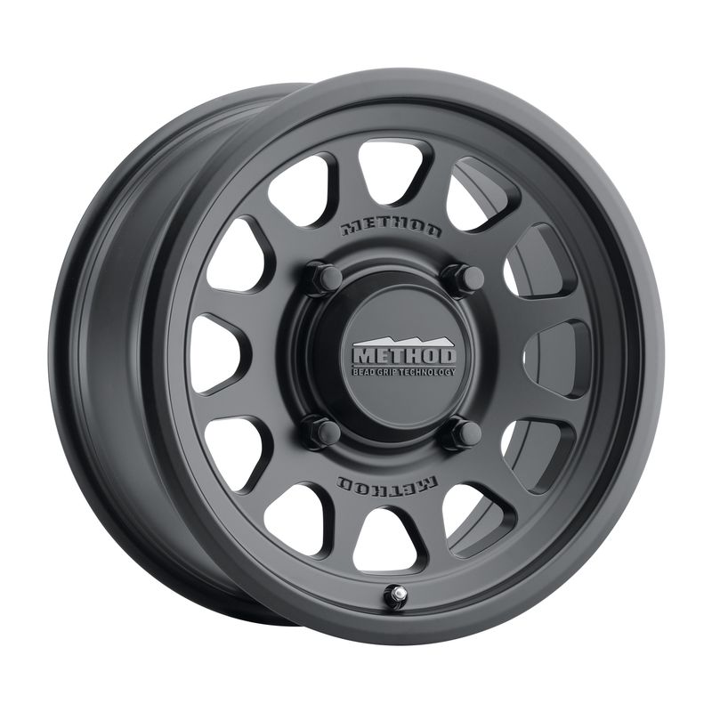 Method Race MR414 15x10 25mm 6x5.5 BeadGrip Matte Black Wheel