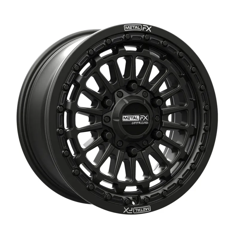 Metal FX BeadLock Outlaw 6R 15x7 6x5.5 38mm Satin Black (4PC) Wheels