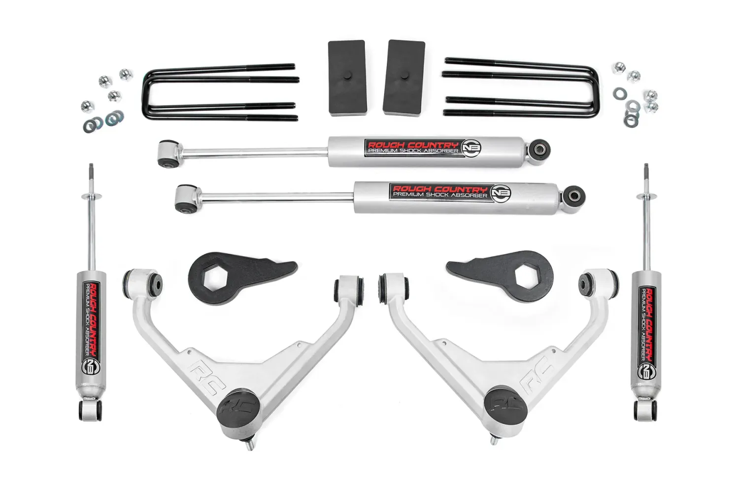 Rough Country 3" Lift Kit For (01-10) Chevy/GMC Sierra/Silverado 2500 HD Suburban/Yukon XL 2500