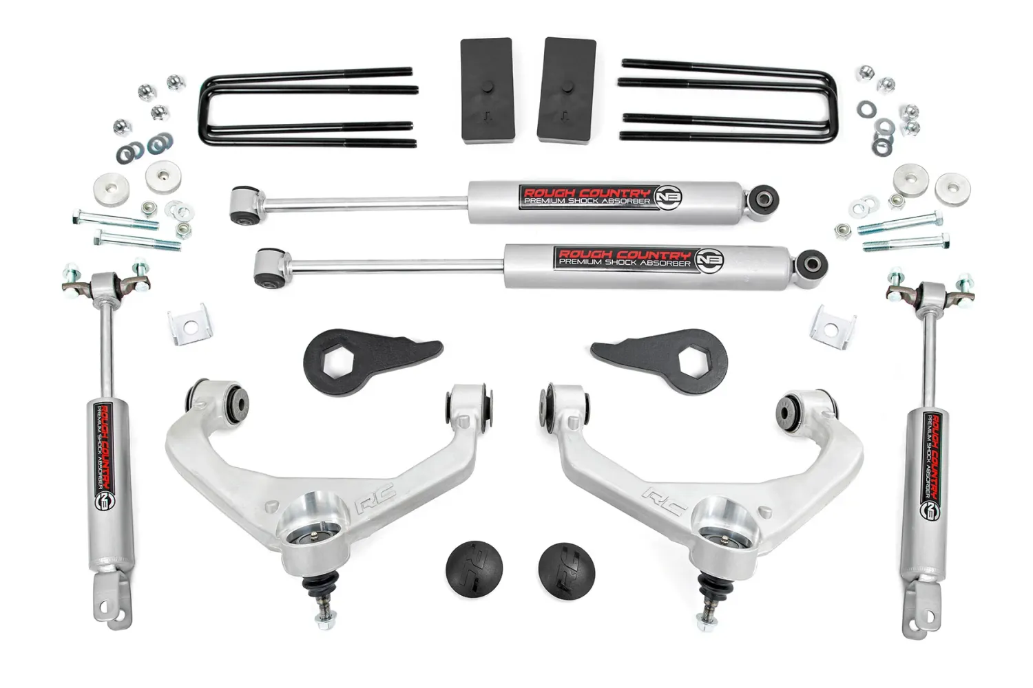 Rough Country 3.5" Lift Kit For (11-19) Chevy/GMC 2500HD/3500HD 2WD/4WD