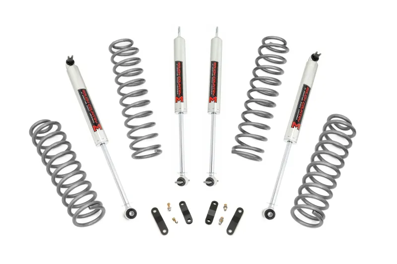 Rough Country 2.5 Inch Suspension Lift Kit For 07-18 Wrangler JK 4WD (M1 MONOTUBE)
