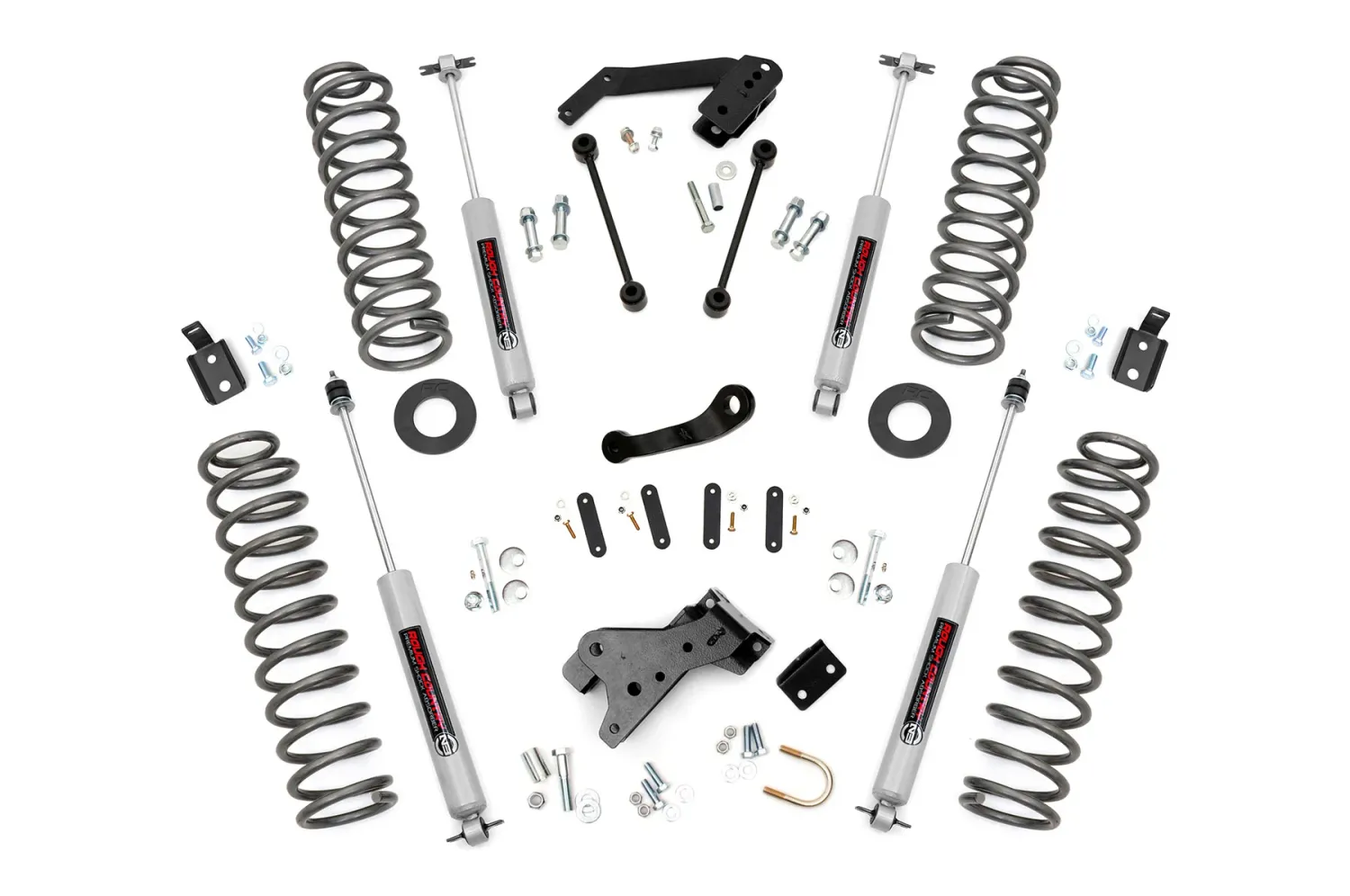 Rough Country 4 Inch Jeep Suspension Lift Kit For 07-18 Jeep Wrangler JK 4WD
