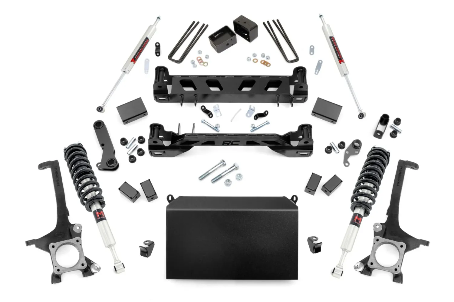 Rough Country 6" Suspension Lift Kit with M1 Struts W/M1 Rear Shocks For 16-21 Toyota Tundra 2wd/4wd
