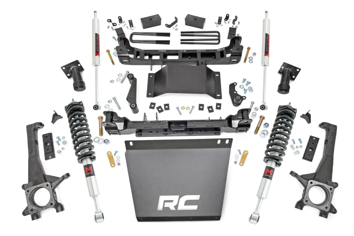 Rough Country 4 Inch Toyota Suspension Lift Kit With M1 Struts W/M1 Reae Shocks For 16-23 Toyota Tacoma 4/2WD