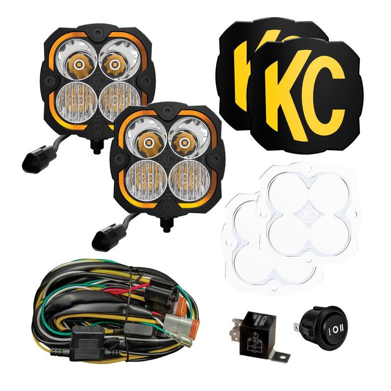 KC FLEX ERA  4 - 2-Light Master LED Light Pod Kit