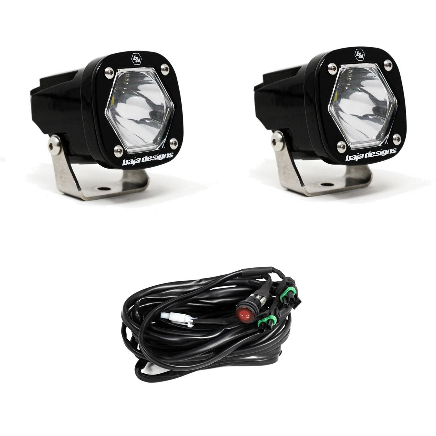 Baja Designs S1 Spot LED Light with Mounting Bracket Pair Baja Designs S1 Spot LED Light with Mounting Bracket Pair