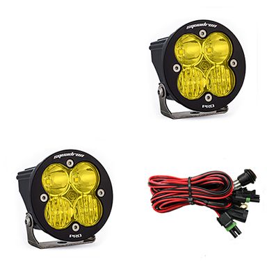 Baja Designs Amber Lens Driving/Combo Squadron R Pro LED Light Pods Pair