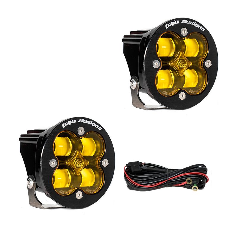 Baja Designs Squadron-R SAE Pair Universal LED Spot Amber