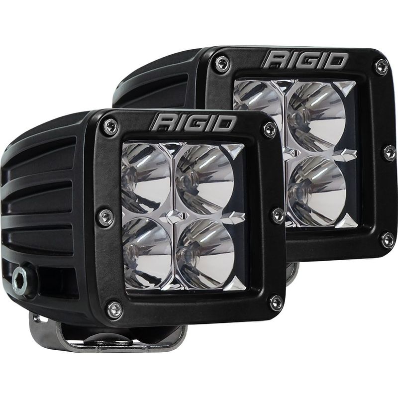 RIGID Industries Flood Surface Mount Black Pair D-Series Pro